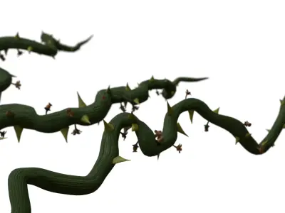 Modular Root Environment Pack Low-poly 3D model