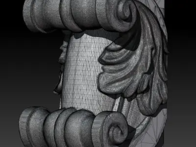 Classical Fireplace Free 3D model