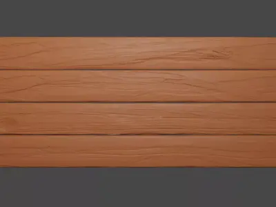 Wooden plank assets Free 3D model