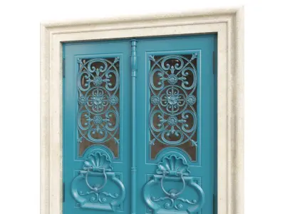 Entrance classic door 101 3D model
