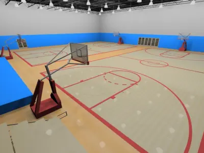 GYM SCENE 3D model