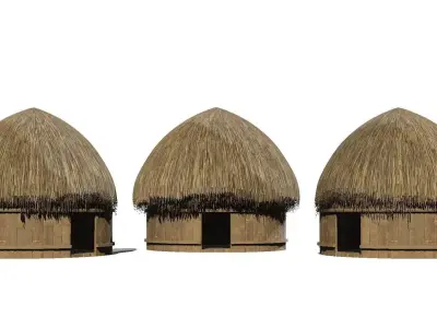 Rumah Honai - Papua Low-poly 3D model