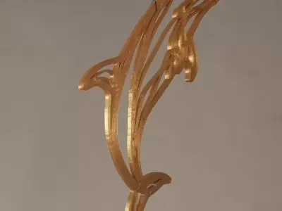 dolphin wall art Free 3D print model