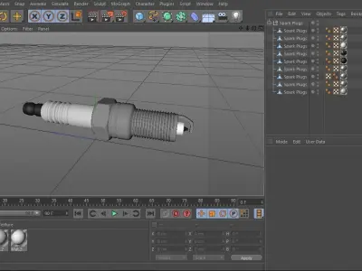 Spark Plugs 3D model