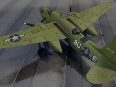 Douglas A-20J Havoc - Boston Mk-5 3D model
