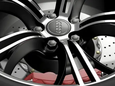 Audi R8 V10 Exclusive wheel 3D model