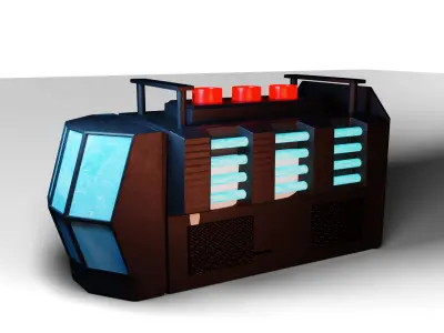 Explosive Device Art Model Low-poly 3D model