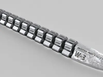 Sci Fi Worm 3D model