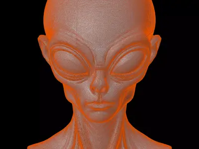 Alien Head Charm 3D print model