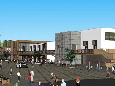 Sketchup Shopping Center W2 3D model