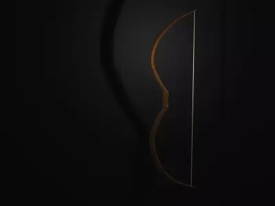 Bow And Arrow Game Ready Free low-poly 3D model