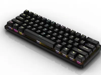 Apex Pro Mini Wireless Keyboard Low-poly 3D model