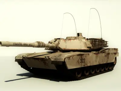Abrams M1 Tank 3D model