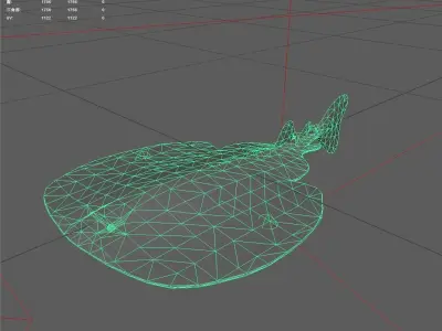 Skate Low-poly 3D model