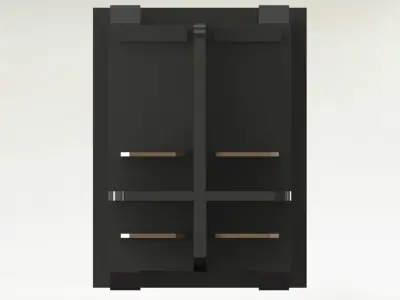 power switch red 3D model