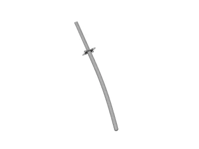 Muichiro Tokito Katana Demon Slayer Sword Stylized 3D Model Low-poly 3D model