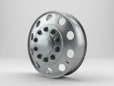 10 LUG ALCOA MILLED WHEELS 3D model