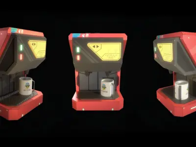 Coffee Machine 3D model 5