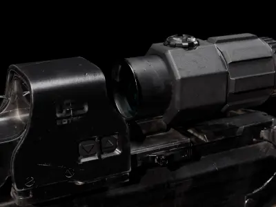 AR - 15 Low-poly 3D model