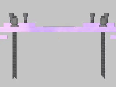 26391-Base for robot NACHI-NC510-Hight 100 3D model