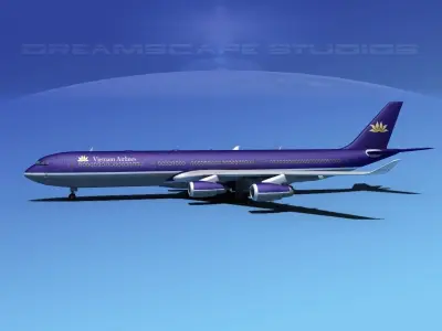 Airbus A340-600 Air Vietnam 3D model