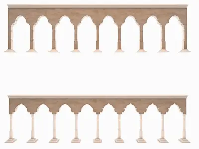 classic moroccan arch Low-poly 3D model