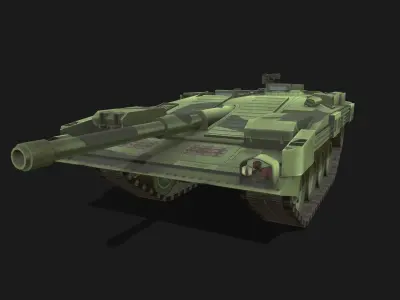 Tank Strf 90 Low-poly 3D model