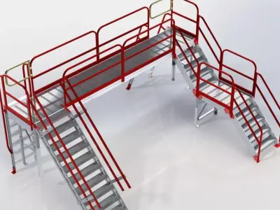Gangway system 3D model