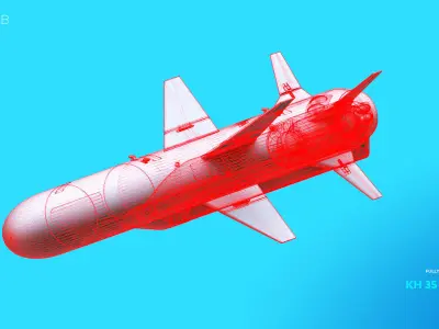 KH 35 Missile 3D Model 3D model