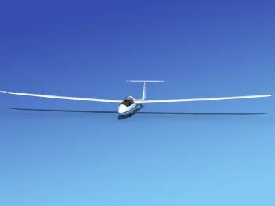 Duo Discus Sailplane 3D model