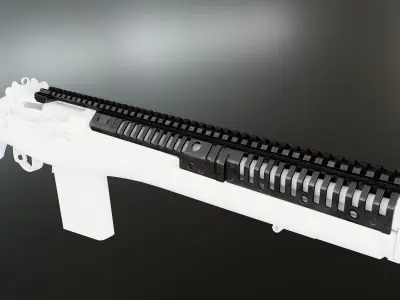 VLTOR CASV14 Rail System for M1A and M14 Low-poly 3D model