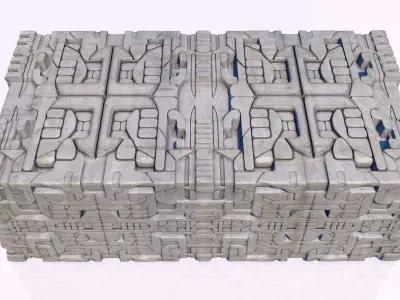 Aztec stones 3D model