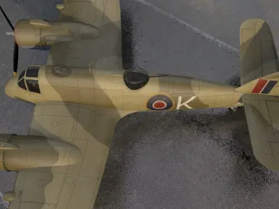 Bristol Beaufighter Mk-6F 3D model