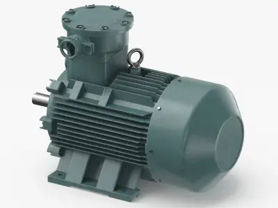 AC Motor Generator Clean 3D model