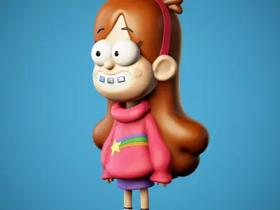 Mabel Pines from Gravity Falls 3D print model