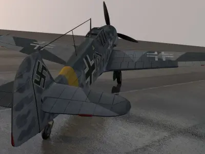 Messerschmitt Bf-109 G-5 Gustav 3D model