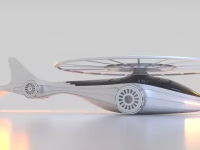Futuristic Drone A 1 3D model