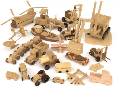 Wooden toy vol 10 3D model