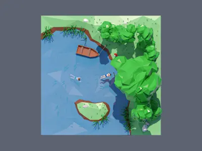 land 69A Low-poly 3D model