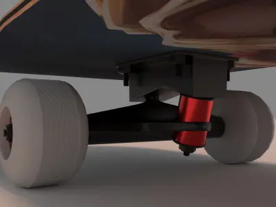 Harley Quinn DC Comics Skateboard  3D model