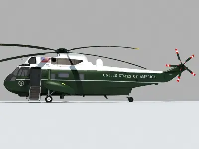 Marine One VH-3D Sea King 3D model