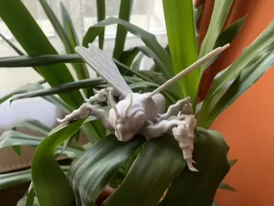 FLEXI HORNET BEE PRINT IN PLACE Free 3D print model