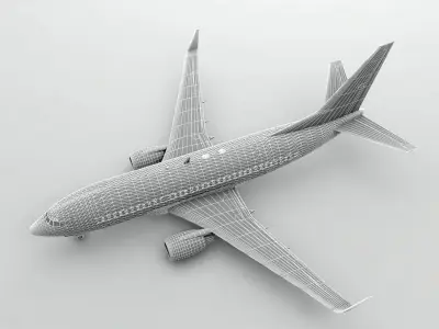 Boeing 737-700 Airliner - Alaska Airlines 3D model