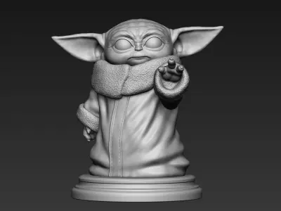 Baby Yoda - Star Wars The Mandalorian 3D print model purchase