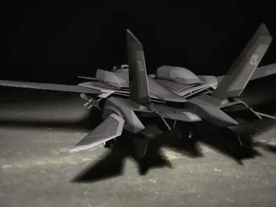 F14 Gen2 Low-poly 3D model