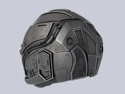 Sci fi Helmet 3D model