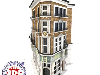 English Pub 3D model