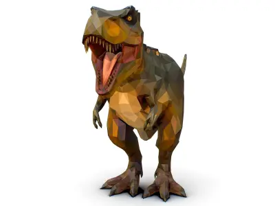 Dinosaur T- Rex  Lowpoly Art Style Animal Low-poly 3D model
