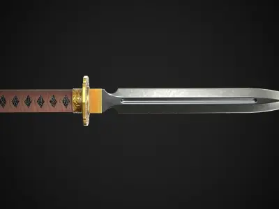 Dagger A1 Low-poly 3D model