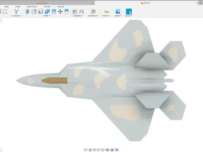 f-22 raptor 3d model 3D print model